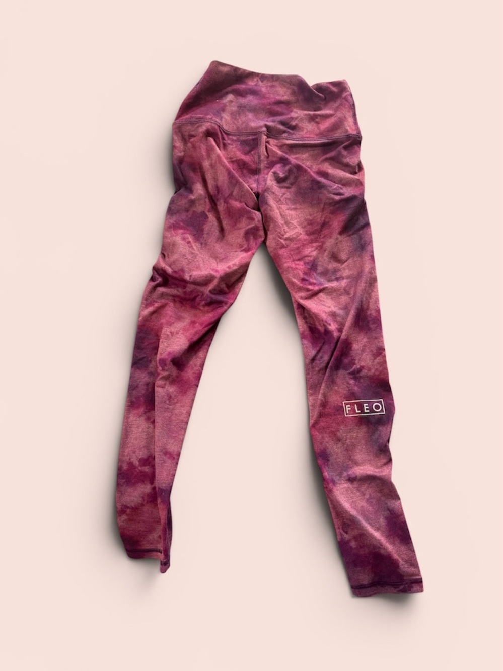 Fleo women’s Plum & Pink Tie-Dye Leggings